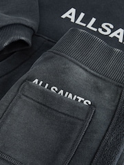 smALLSAINTS Black Cut and Sew Panel Younger Hoodie and Joggers Set - Image 12 of 13