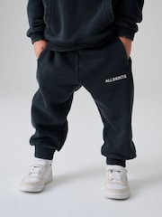 smALLSAINTS Black Cut and Sew Panel Younger Hoodie and Joggers Set - Image 3 of 13