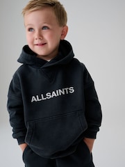 smALLSAINTS Black Cut and Sew Panel Younger Hoodie and Joggers Set - Image 5 of 13