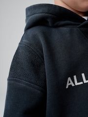 smALLSAINTS Black Cut and Sew Panel Younger Hoodie and Joggers Set - Image 7 of 13