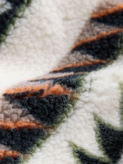 Khaki/Cream Aztech All Over Print Fleece (3mths-7yrs) - Image 9 of 10