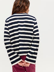 Oliver Bonas Blue Striped Long Sleeve Top - Image 2 of 7