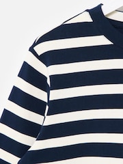 Oliver Bonas Blue Striped Long Sleeve Top - Image 6 of 7