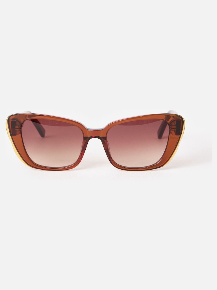 Oliver Bonas Mocha Cat Eye Acetat-Sonnenbrillen - Bild 1 von 4