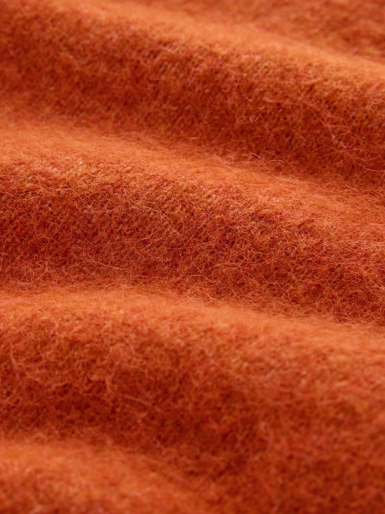 Orange Autumn Button - Yunlu toxunmuş yaxalı kardiqan - 8şəkildən 8 şəkil Orange Autumn Button - Yunlu toxunmuş yaxalı kardiqan - 8şəkildən 8 şəkil