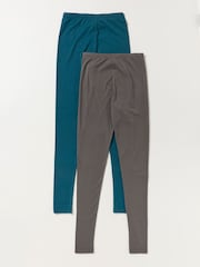 FatFace 2 PACK MERIBEl Grey Leggings - Image 1 of 10