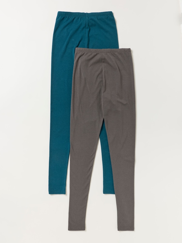 FatFace 2 PACK MERIBEl Grey Leggings - Image 1 of 10