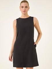 Roman Black Seam Detail Pocket Shift Dress - Image 2 of 5