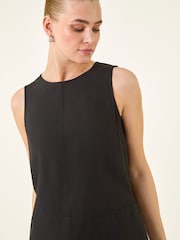 Roman Black Seam Detail Pocket Shift Dress - Image 4 of 5