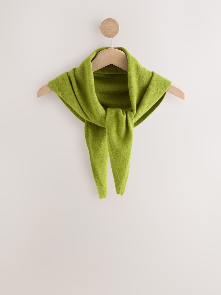 Lime Green 100% Merino Wool N.Premium Neck Scarf - Image 1 of 3