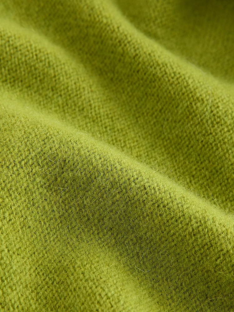 Lime Green 100% Merino Wool N.Premium Neck Scarf - Image 3 of 3