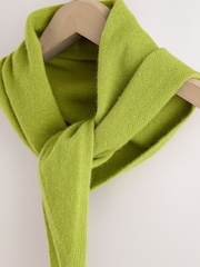 Lime Green 100% Merino Wool N.Premium Neck Scarf - Image 6 of 7