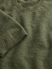 ירוק חאקי - Knitted Short Sleeve Jumper - תמונה 8 מתוך 8