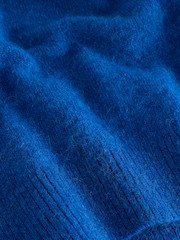 כחול עז - Knitted Short Sleeve Jumper - תמונה 7 מתוך 8
