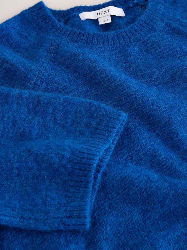 כחול עז - Knitted Short Sleeve Jumper - תמונה 8 מתוך 8 כחול עז - Knitted Short Sleeve Jumper - תמונה 8 מתוך 8