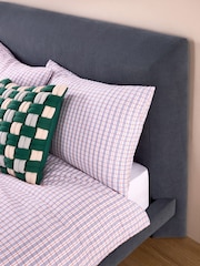 MADE.COM Navy Blue Brushed Plain Kyna Bed - Image 2 of 5