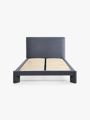 MADE.COM Navy Blue Brushed Plain Kyna Bed - Image 4 of 5