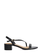 Dune London Black Jolene Block Heeled Sandals - Image 2 of 6