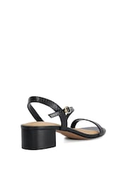 Dune London Black Jolene Block Heeled Sandals - Image 4 of 6