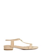 Dune London Natural Lyra Casual Sandals - Image 1 of 5