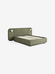 MADE.COM Forest Green Boucle Hanson Ottoman Storage Hotel Bed - Image 4 of 6