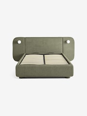 MADE.COM Forest Green Boucle Hanson Ottoman Storage Hotel Bed - Image 5 of 6