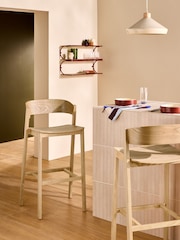 MADE.COM Natural Ash Aster Bar Stool - Image 1 of 5