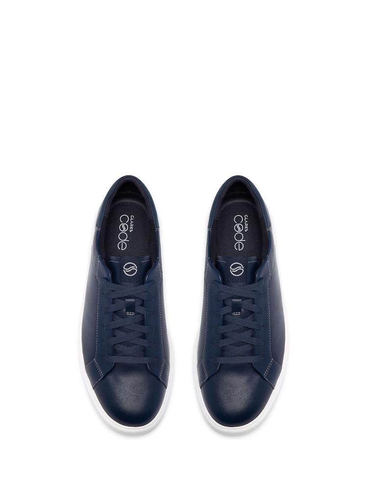 Clarks Code C Lace Navy Trainers - 6 paveikslėlis iš 6