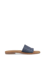 Hush Puppies Blue Hetty Slide Wide Fit Sandals - Image 1 of 5