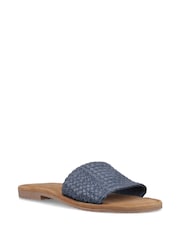 Hush Puppies Blue Hetty Slide Wide Fit Sandals - Image 3 of 5