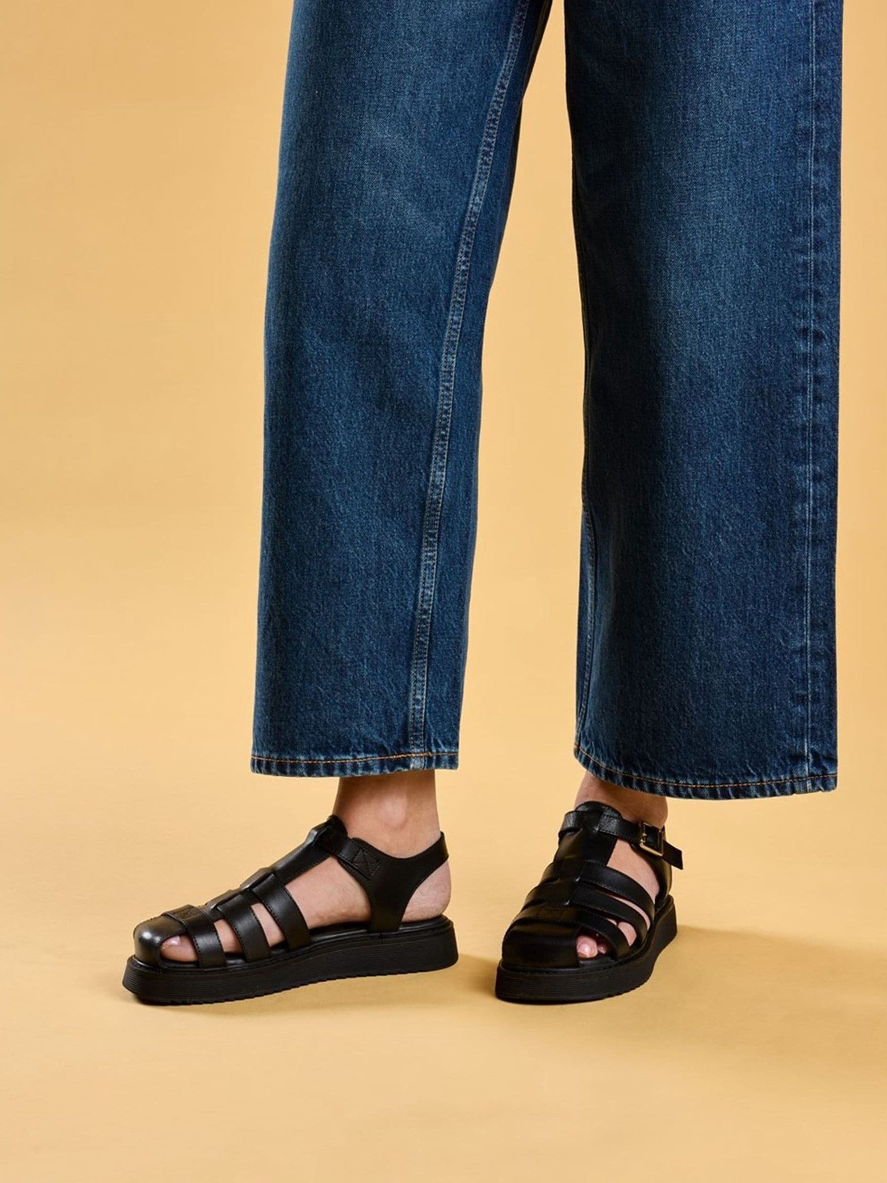 Hush Puppies Women's Black Cassandra Gladiator Sandals