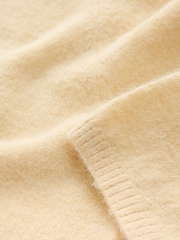 צהוב בהיר - Knitted Short Sleeve Jumper - תמונה 6 מתוך 7