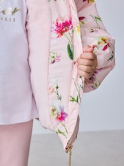 Baker by Ted Baker Shower Resistant Bow Printed Bubble Padded Coat - Image 7 of 12