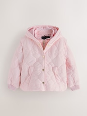 Baker by Ted Baker Pink 3 In 1 Borg Quilted Gilet Coat - Image 10 of 16
