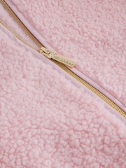 Baker by Ted Baker Pink 3 In 1 Borg Quilted Gilet Coat - Image 16 of 16