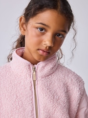 Baker by Ted Baker Pink 3 In 1 Borg Quilted Gilet Coat - Image 8 of 16