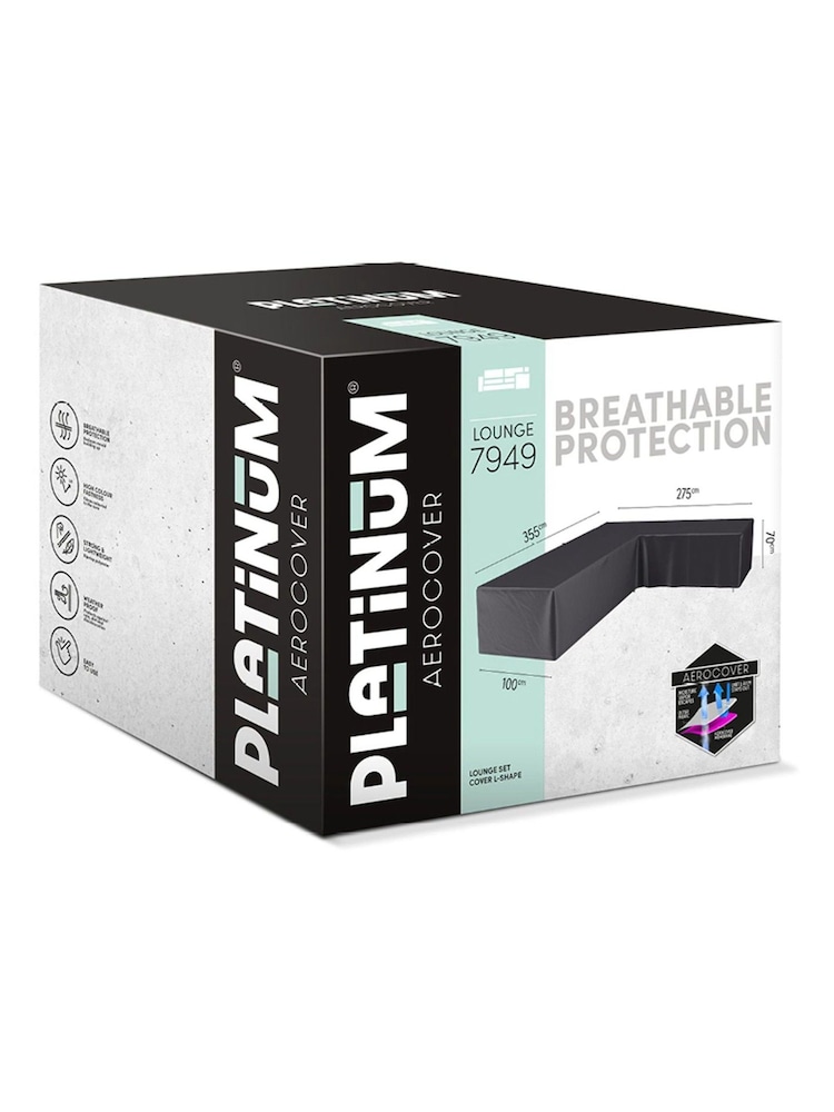 Pacific Anthracite Outdoor Seating Set Aerocover Left Hand L-Shape - Image 1 of 6