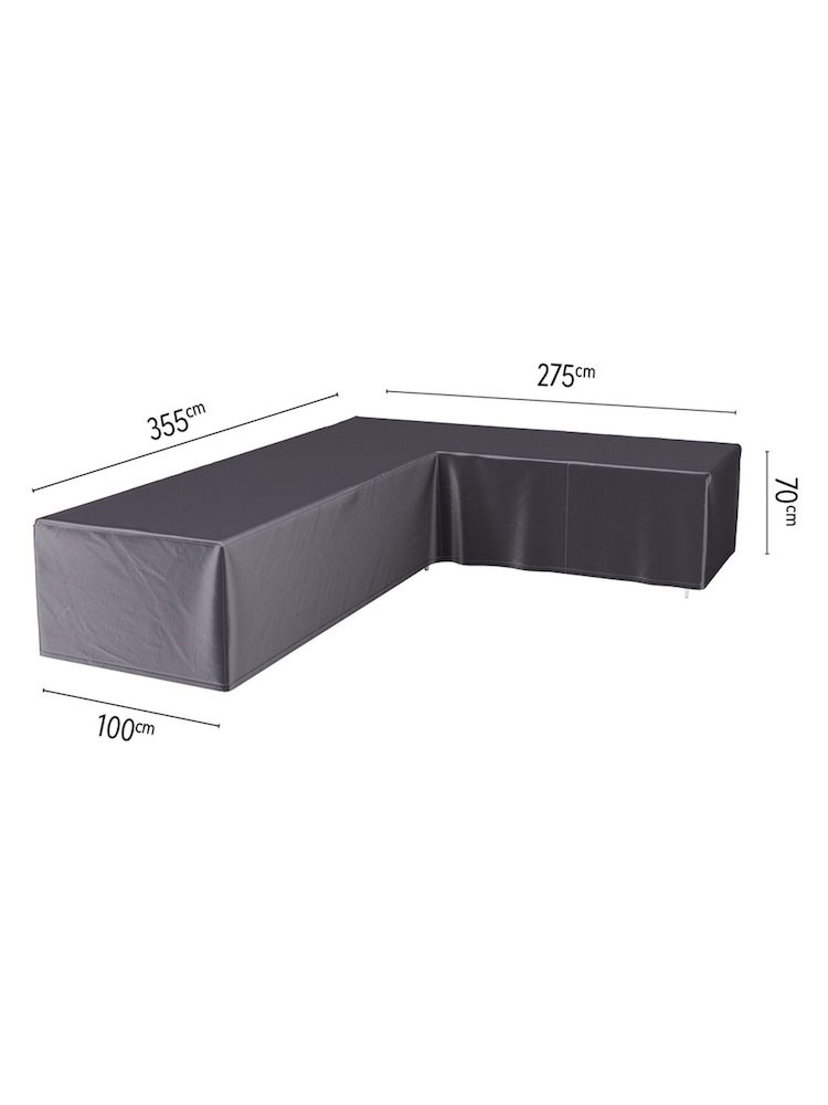 Pacific Anthracite Outdoor Seating Set Aerocover Left Hand L-Shape - Image 2 of 6