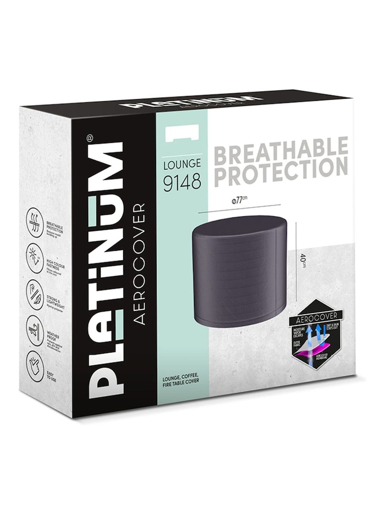 Pacific Anthracite Garden Firetable Aerocover Round - Image 1 of 6 Pacific Anthracite Garden Firetable Aerocover Round - Image 1 of 6