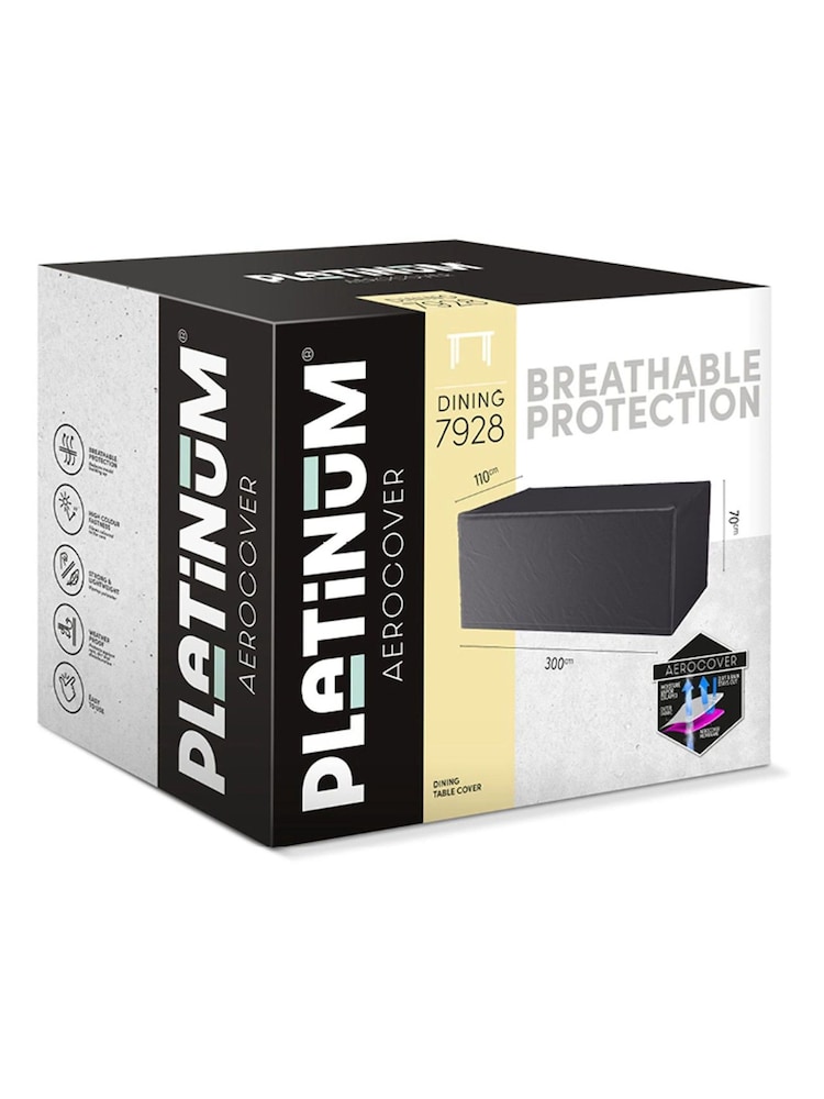 Pacific Anthracite Garden Table Aerocover - Image 1 of 6