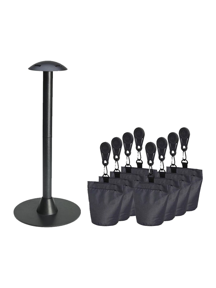 Pacific Anthracite Outdoor Cover Support Pole Set - Image 2 of 4