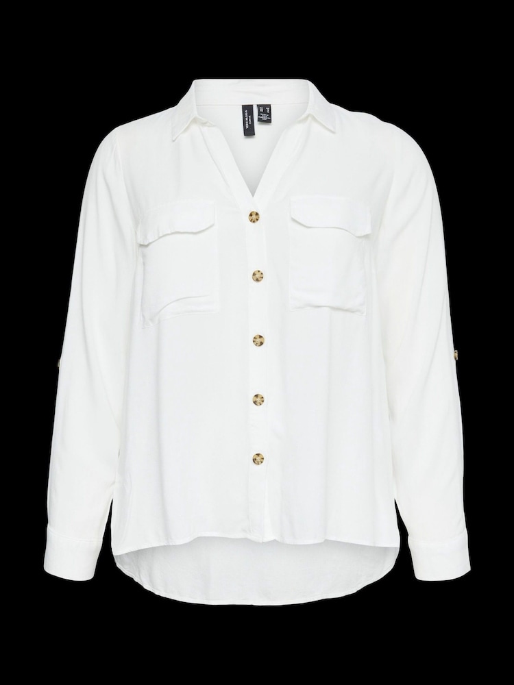 VERO MODA Overhemd met knoopsluiting en open hals - Afbeelding 6 van 6