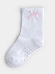 JoJo Maman Bébé Pure White 5-Pack Frill Bow Socks - Image 3 of 7