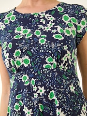 Roman Geblümtes Midi-Freizeitkleid - Bild 6 von 6