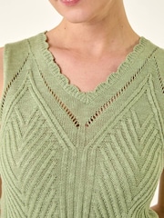 Roman Scallop Knitted Vest - Imagen 6 de 6