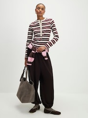 River Island Red Long Sleeve Stripe Top - Image 2 of 4