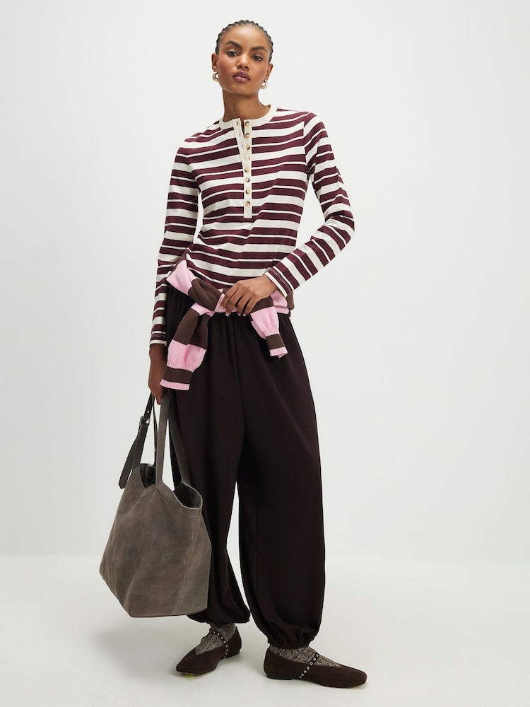 River Island Red Long Sleeve Stripe Top - Image 2 of 4