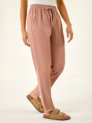 وردي - بنطلون بخصر قابل للتمدد من Roman - Image 4 of 5