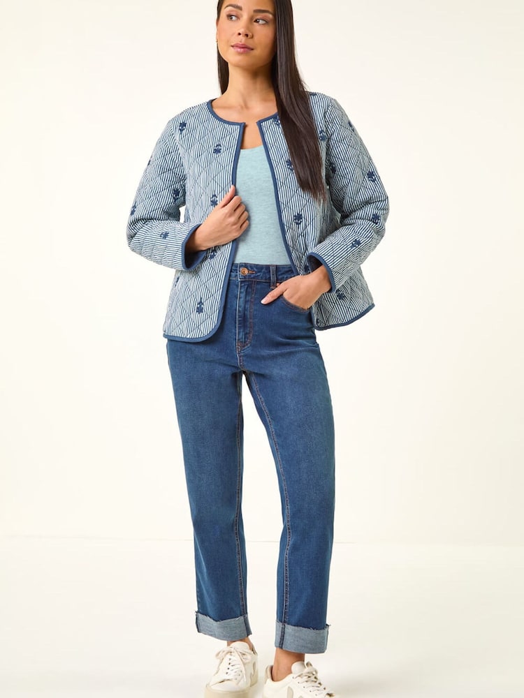 Roman Blue Petite Quilted Padded Jacket - Image 2 of 5