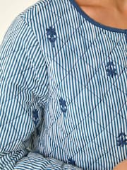 Roman Blue Petite Quilted Padded Jacket - Image 5 of 5